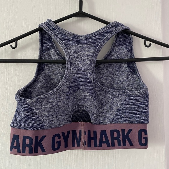 GYMSHARK high neck sports bra with logo band - Picture 2 of 4